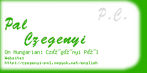 pal czegenyi business card